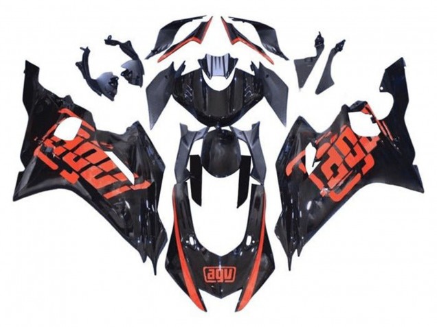 Carena Moto Yamaha YZF R6 2017-2023 - Nero Lucido Rosso AGV