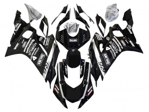 Carena Moto Yamaha YZF R6 2017-2023 - Nero Bianco Ohlins