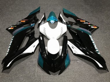 Carena Moto Yamaha YZF R6 2017-2023 - Bianco Blu Verde Acqua Nero Lucido