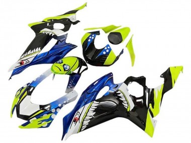 Carena Moto Yamaha YZF R6 2017-2023 - Neon Giallo Blu Squalo