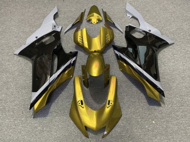 Carena Moto Yamaha YZF R6 2017-2023 - Grigio Oro Nero Lucido