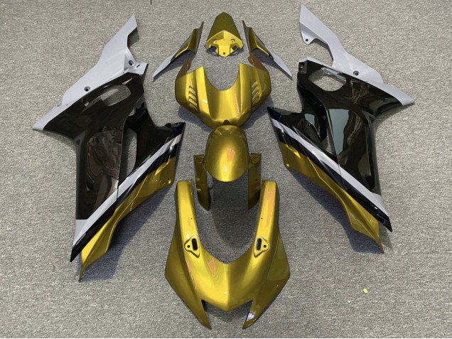 Carena Moto Yamaha YZF R6 2017-2023 - Grigio Oro Nero Lucido