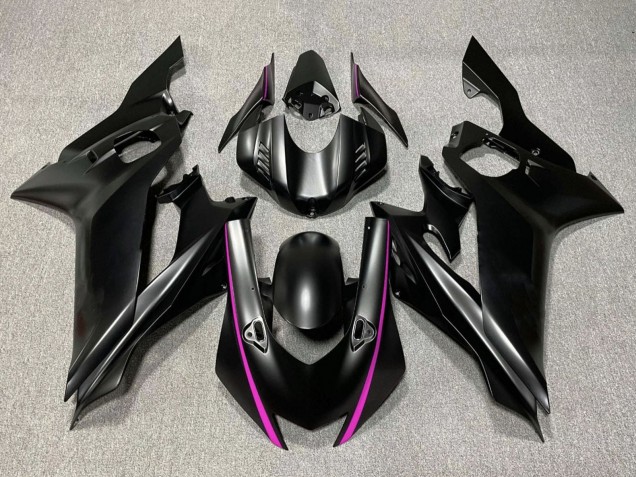 Carena Moto Yamaha YZF R6 2017-2023 - Nero Opaco Rosa