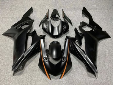 Carena Moto Yamaha YZF R6 2017-2023 - Nero Opaco Arancia