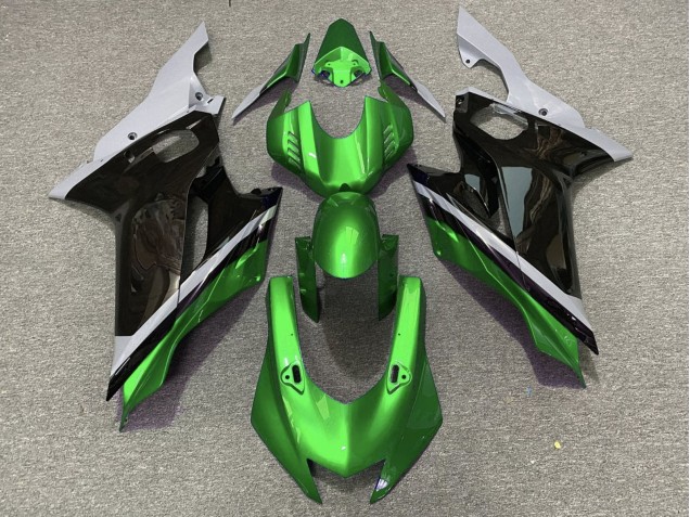 Carena Moto Yamaha YZF R6 2017-2023 - Grigio Verde Nero Lucido