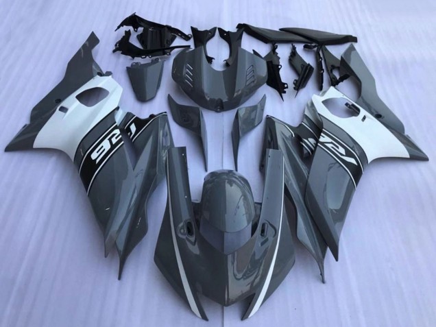 Carena Moto Yamaha YZF R6 2017-2023 - Grigio Nardo Scuro Bianco Nero