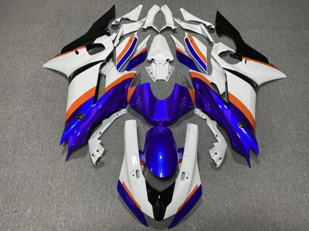 Carena Moto Yamaha YZF R6 2017-2023 - Bianco Blu Arancia