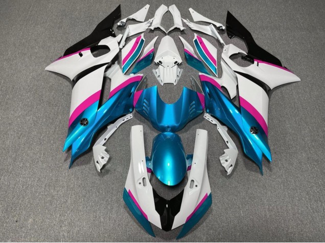 Carena Moto Yamaha YZF R6 2017-2023 - Bianco Rosa Blu Nero