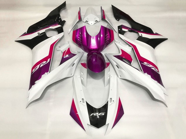 Carena Moto Yamaha YZF R6 2017-2023 - Bianco Rosso Viola Nero