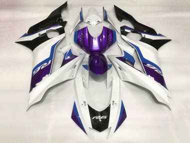 Carena Moto Yamaha YZF R6 2017-2023 - Bianco Blu Viola Nero