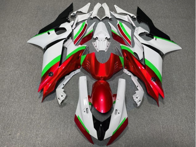 Carena Moto Yamaha YZF R6 2017-2023 - Bianco Neon Verde Rosso Nero