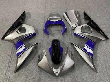 Carena Moto Yamaha YZF R6 2005 - Argento Blu Nero Bianco