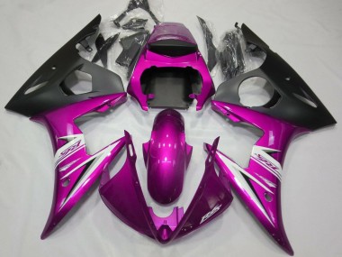 Carena Moto Yamaha YZF R6 2005 - Rosa Nero Opaco Bianco