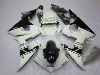 Carena Moto Yamaha YZF R6 2003-2004 - Bianco Nero Lucido