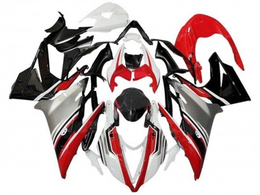 Carena Moto Triumph Daytona 675 Triple 2013-2016 - Bianco Rosso Argento Nero Lucido
