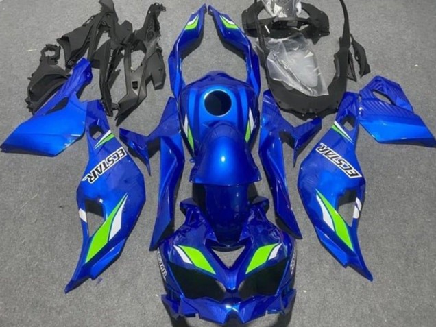 Carene Moto Kawasaki ZX4R ZX-4RR 2019-2025 - Blu Verde Ecstar