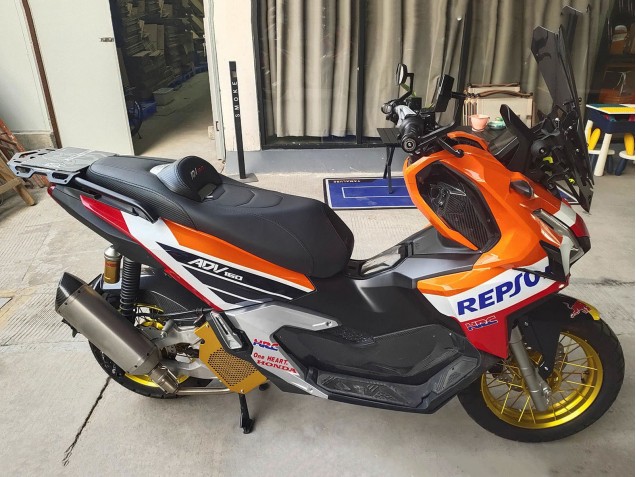 Carena Moto Honda ADV160 2022-2024 - Arancia Bianco Rosso Blu Repsol Red Bull