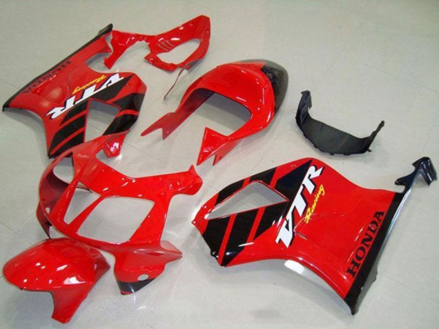 Carena Moto Honda VTR1000 2000-2006 - Rosso Nero Banda