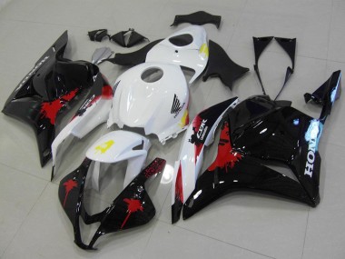 Kit Carena Moto Completo Honda CBR600RR 2009-2012 - Bianco Rosso Nero Lucido