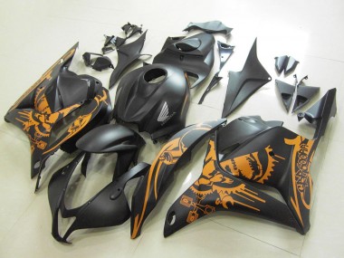 Carena Moto Honda CBR600RR 2009-2012 - Nero Opaco Arancia Cranio