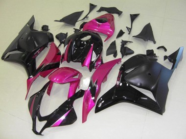 Carena Moto Honda CBR600RR 2009-2012 - Rosa Nero Lucido Nero Opaco
