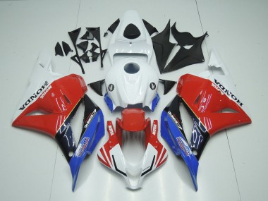 Carena Moto Honda CBR600RR 2009-2012 - Bianco Rosso Blu Nero Lucido Motul