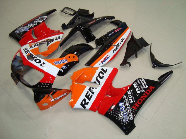 Carena Moto Honda CBR900RR 893 1994-1995 - Arancia Bianco Rosso Nero Lucido HRC Repsol