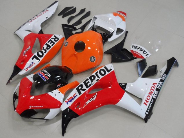 Carena Moto Honda CBR1000RR 2006-2007 - Arancia Bianco Rosso Nero Lucido Repsol HRC