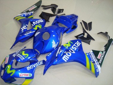 Carena Moto Honda CBR1000RR 2006-2007 - Blu Verde MoviStar Castrol