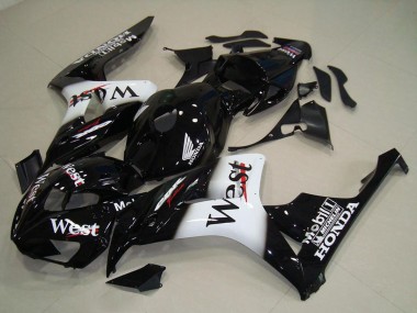 Carena Moto Honda CBR1000RR 2006-2007 - Nero Lucido Bianco West