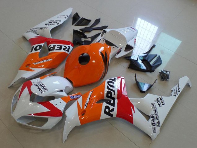 Carena Moto Honda CBR1000RR 2006-2007 - Arancia Bianco Rosso Nero Lucido Repsol