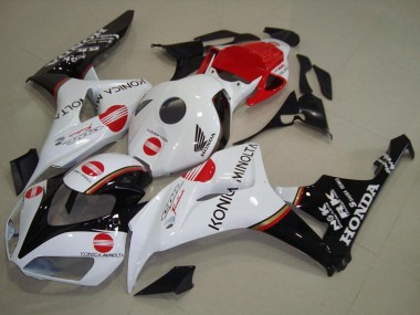 Carena Moto Honda CBR1000RR 2006-2007 - Bianco Rosso Nero Lucido Konica Minolta