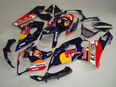 Carena Moto Suzuki GSXR 1000 2005-2006 - Blu Scuro Giallo Red Bull Repsol