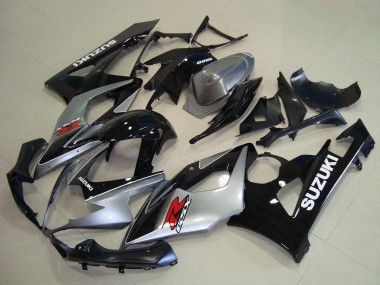 Kit Carena Moto ABS Suzuki GSXR 1000 2005-2006 - Argento Nero Rosso