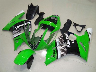 Carena Moto Kawasaki ZX6R 2003-2004 - Verde Bianco Nero