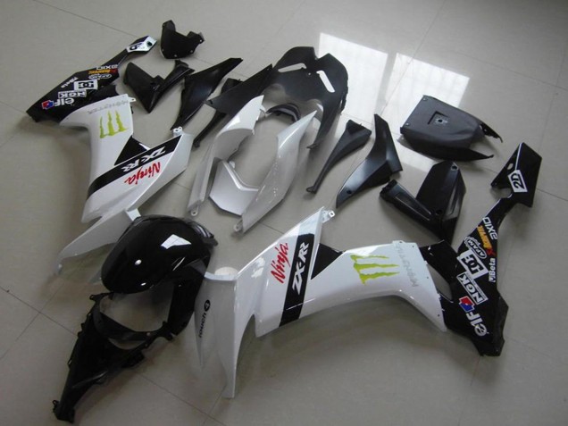 Carena Moto Kawasaki ZX10R 2008-2010 - Bianco Nero Lucido Rosso Verde Mostro