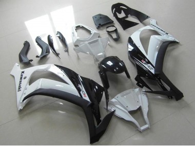 Carena Moto Kawasaki ZX10R 2011-2015 - Bianco Nero Lucido
