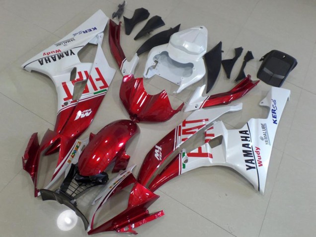Carena Moto Yamaha YZF R6 2006-2007 - Bianco Rosso Fiat Yamalube