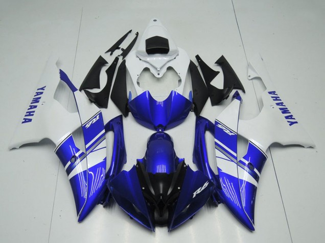 Carena Moto Yamaha YZF R6 2008-2016 - Bianco Blu Nero OEM Stile