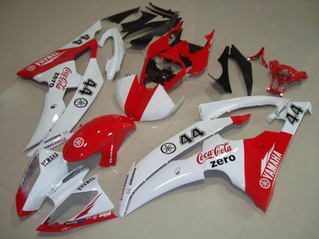 Carena Moto Yamaha YZF R6 2008-2016 - Bianco Rosso Cocacola 44