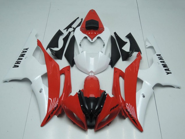 Carena Moto Yamaha YZF R6 2008-2016 - Bianco Rosso