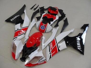 Kit Carena Moto ABS Yamaha YZF R6 2008-2016 - Bianco Rosso Nero Lucido