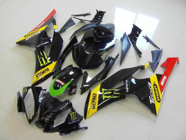 Carena Moto Yamaha YZF R6 2008-2016 - Giallo Rosso Nero Lucido Verde Mostro Motul