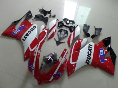 Carena Moto Ducati 1199 2011-2014 - Bianco Rosso Tim