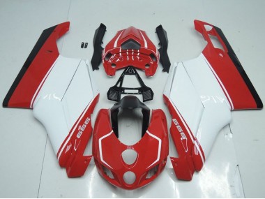 Carena Moto Ducati 999 2005-2006 - Bianco Rosso Nero Lucido