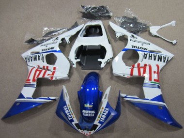 Carena Moto Yamaha YZF R6 2003-2004 - Bianco Blu Rosso Fiat Motul