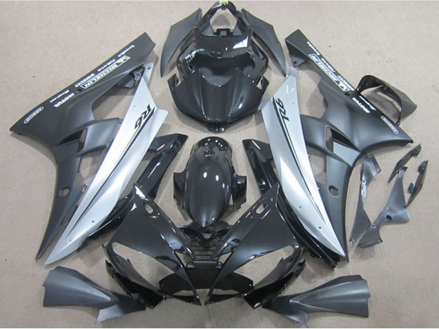 Carena Moto Yamaha YZF R6 2006-2007 - Nero Lucido Nero Opaco Argento