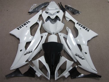 Carena Moto Yamaha YZF R6 2008-2016 - Bianco Nero Decals