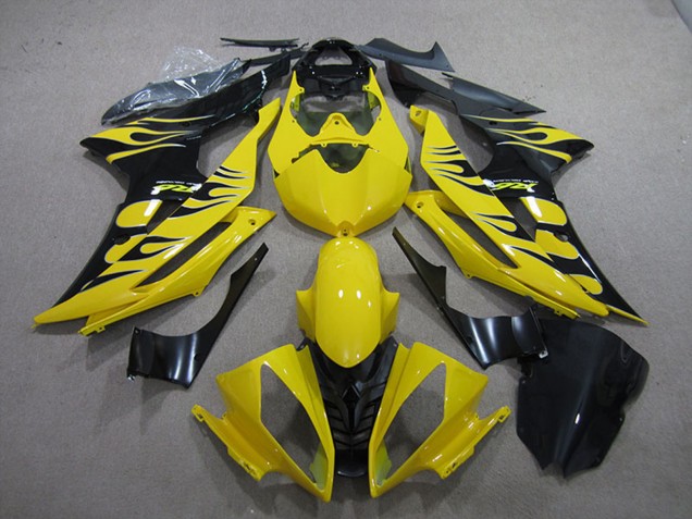 Carena Moto Yamaha YZF R6 2008-2016 - Giallo Nero Lucido Fiamma