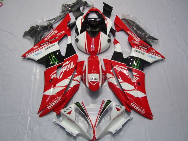 Carena Moto Yamaha YZF R6 2008-2016 - Bianco Rosso Nero Lucido Verde Mostro Rocol Milwaukee Maxxis